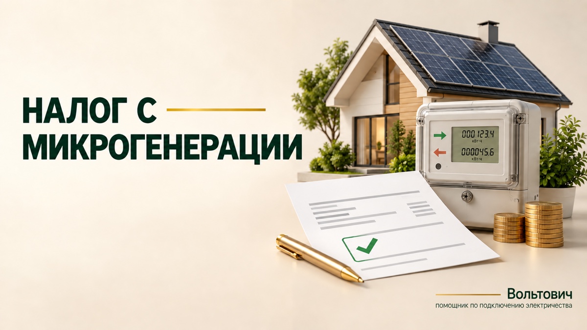 Дом с солнечными панелями, двунаправленный счётчик и документы по выплатам за микрогенерацию