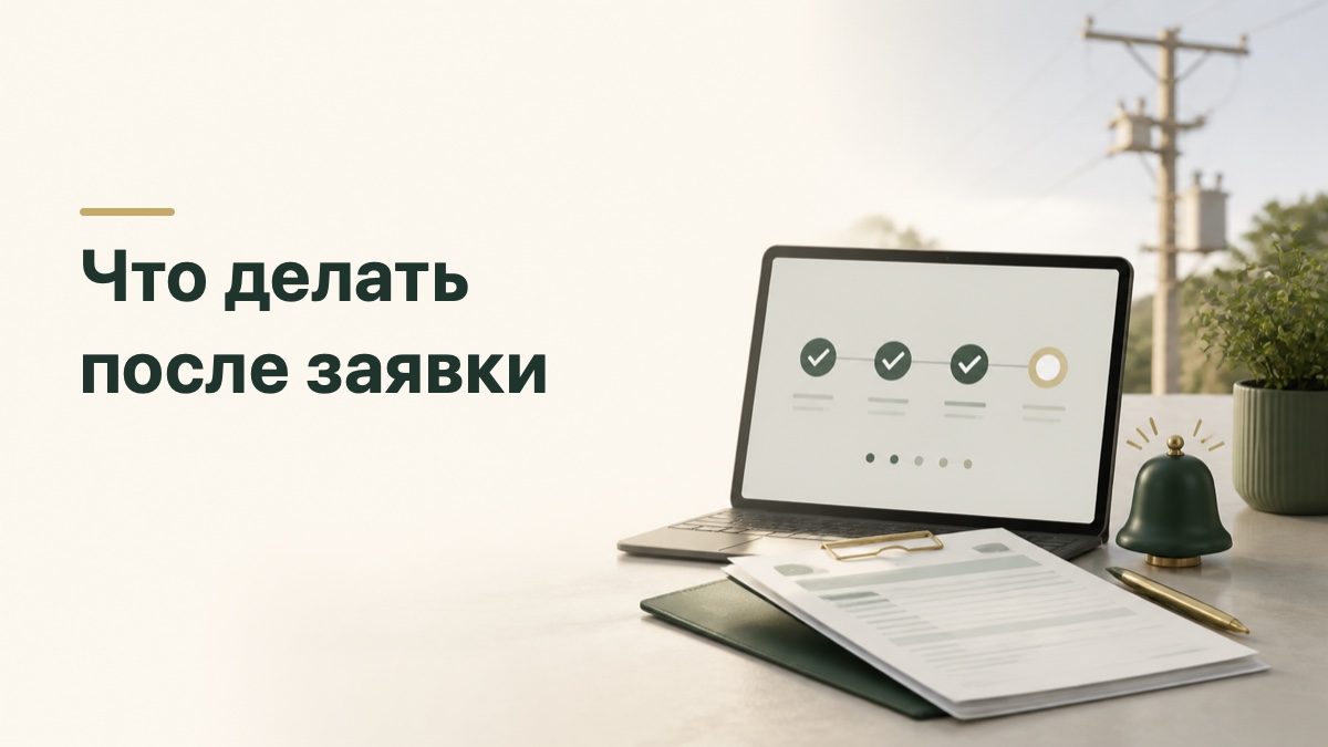 Заявка на подключение электричества и электронные статусы её рассмотрения