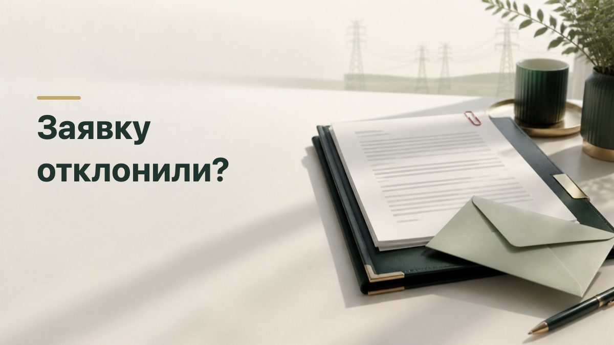 Письмо сетевой организации о возврате заявки на подключение электричества